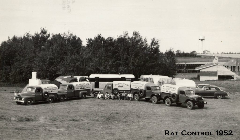 Poulin team in Alberta 1952