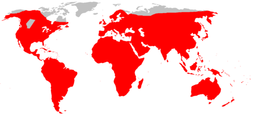 Global rat distribution